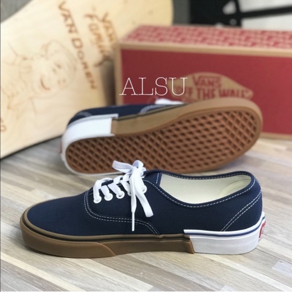 NWT VANS Authentic Gum Block Dress Blues WMNS - Picture 6 of 7